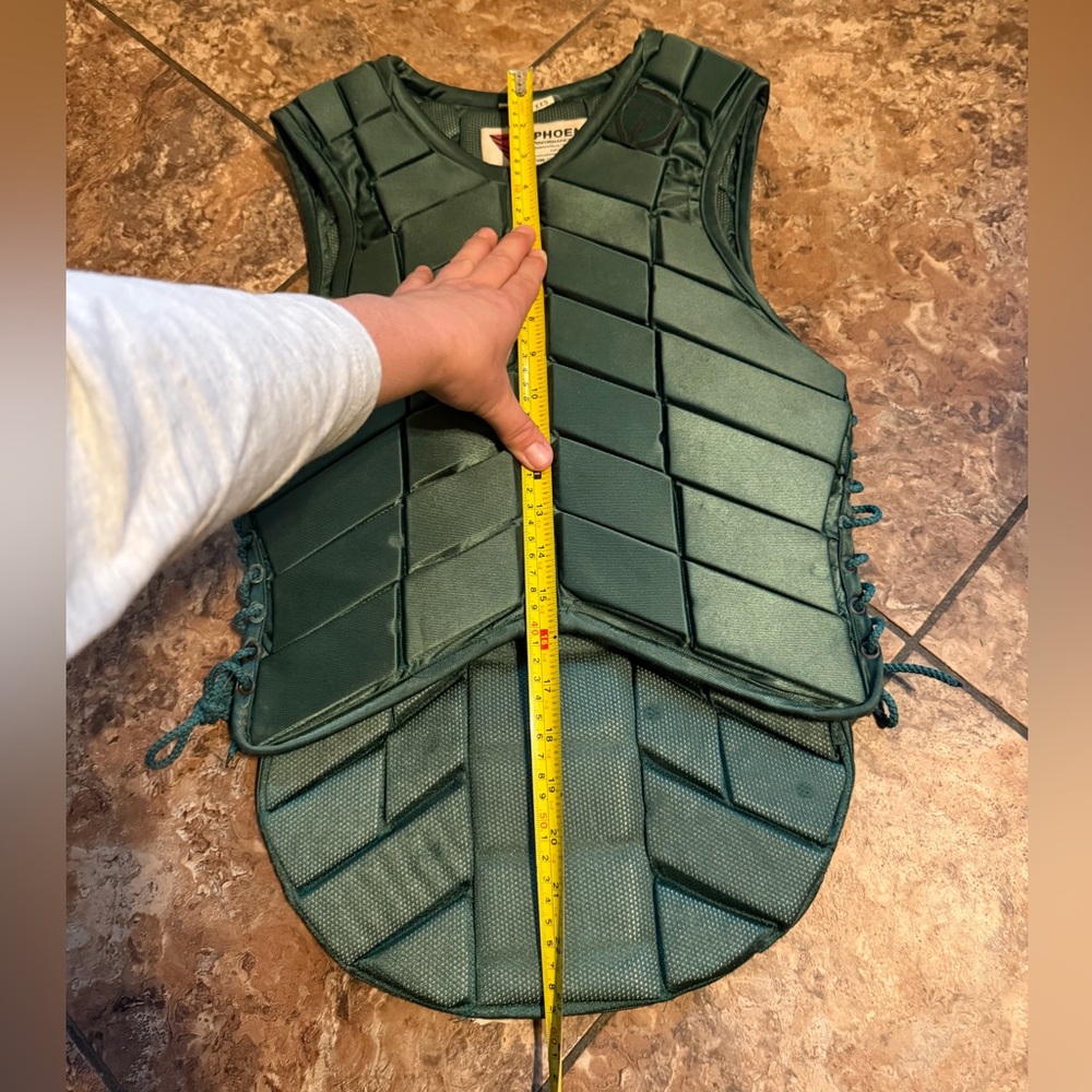 Tipperary eventing vest adult XXS green